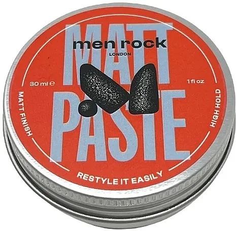 Men Rock Matt Paste High Hold Matt Finish Mat pasta za kosu, jako učvršćivanje