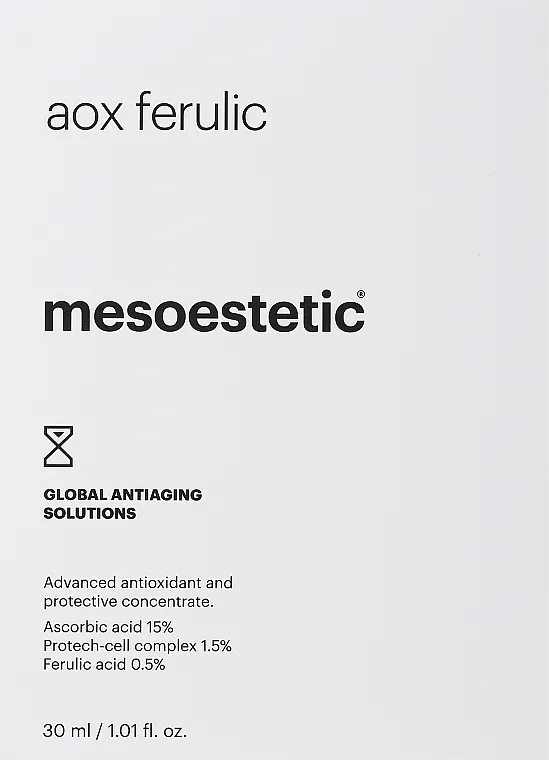 Mesoestetic Aox Ferulic Antioksidativni serum protiv preranog starenja kože