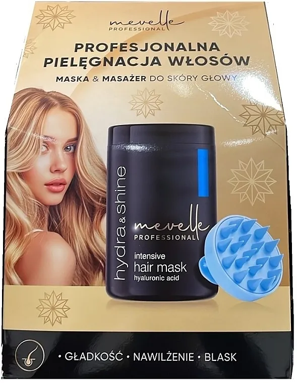 Mevelle Hydra &amp; Shine Set (h/mask/900ml + brush) Komplet