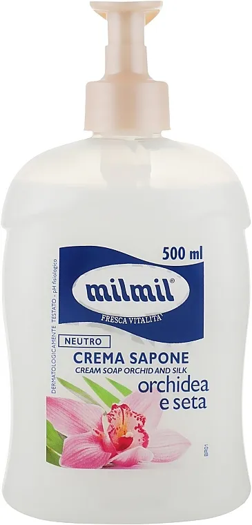 Mil Mil Tekući krem-sapun "Orhideja i svila" s dozatorom