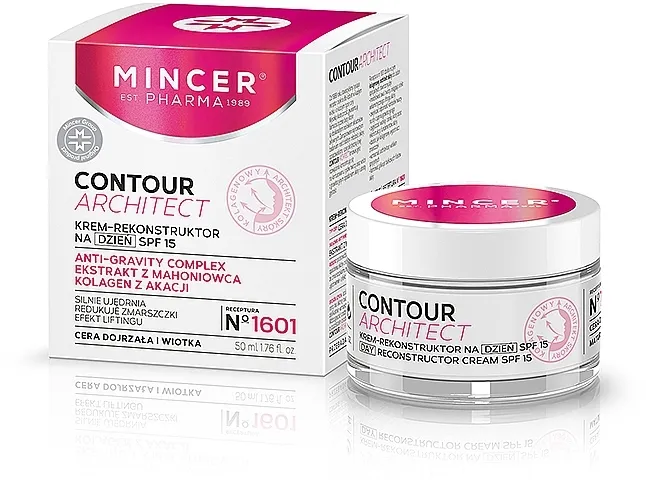 Mincer Pharma Contour Architect Day Cream SPF15 N1601 Dnevna krema-rekonstruktor za lice