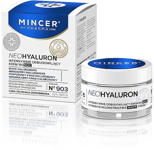 Mincer Pharma Neo Hyaluron 903 Restoring Night Cream Intenzivna obnavljajuća noćna krema