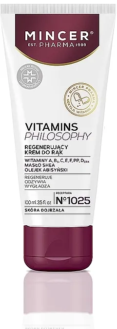 Mincer Pharma Vitamin Philosophy Regenerating Hand Cream 1025 Regenerirajuća krema za ruke