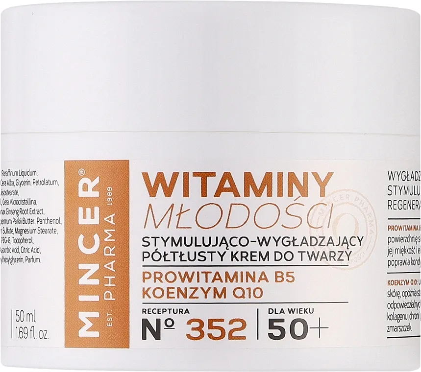 Mincer Pharma Witaminy № 352 Krema za lice 50+