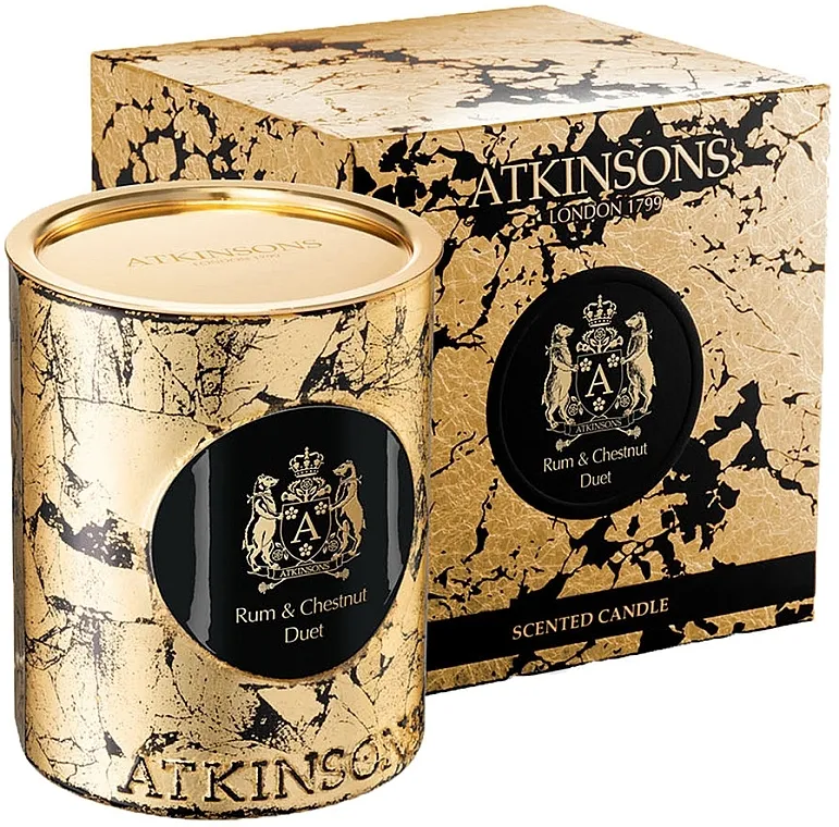 Mirisna sveća Atkinsons Rum and Chestnut Duet Candle