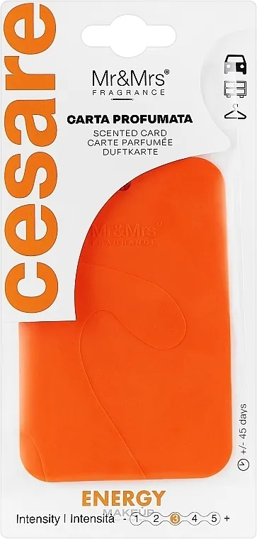 Mirisna viseća dekoracija Mr&amp;Mrs Fragrance Cesare Scented Card Orange Energy