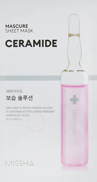 Missha Mascure Moisture Barrier Solution Sheet Mask Hidratantna maska za lice sa ceramidima