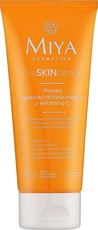 Miya Cosmetics MySkinDetox Vitamin C Cleansing Foam Pena za umivanje lica sa vitaminom C