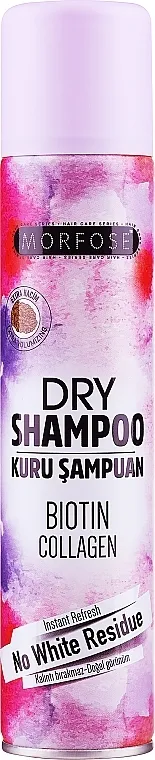 Morfose Extra Volume Dry Shampoo Suvi šampon za volumen kose sa biotinom i kolagenom