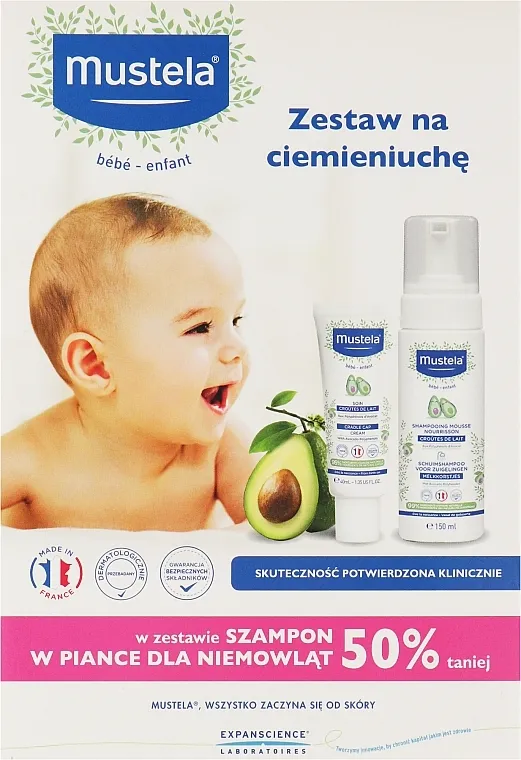 Mustela Bebe (shm/150ml + cr/40ml) Set