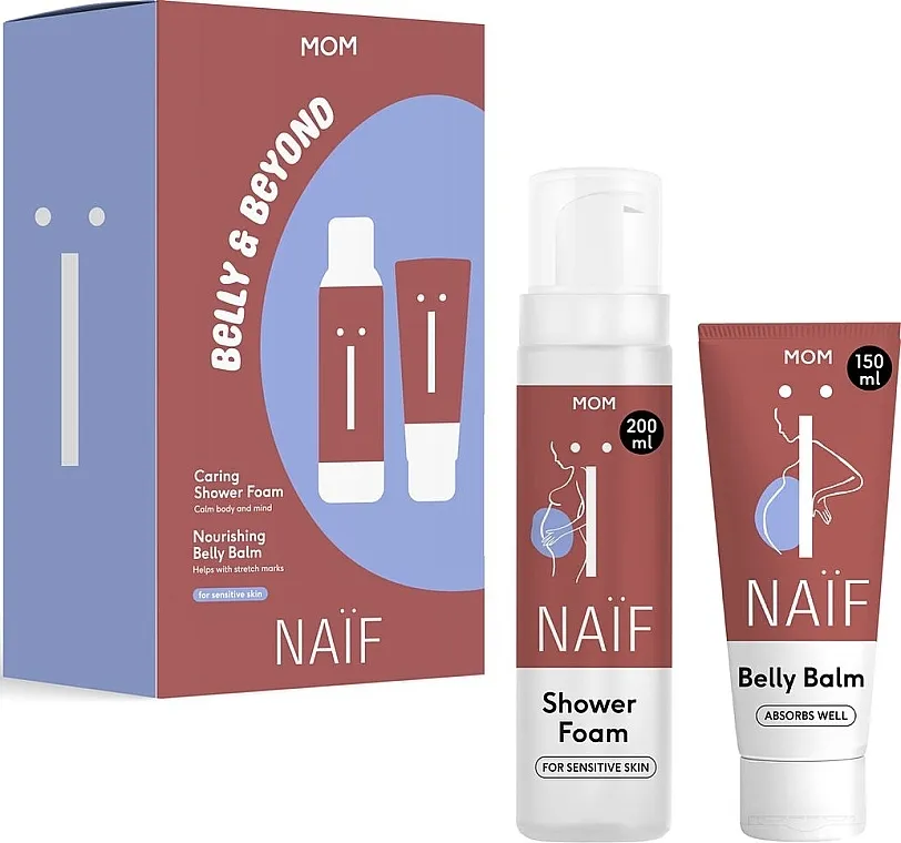 Naif Belly &amp; Beyong (b/balm/150ml + sh/foam/200ml) Set