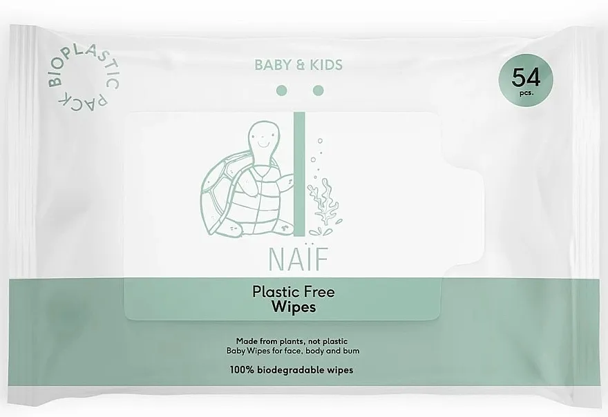 Naif Wet Wipes 54St Plastic Free Vlažne maramice