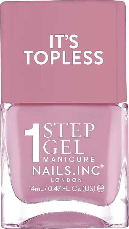 Nails.INC It's Topless 1 Step Gel Nail Polish Lak za nokte