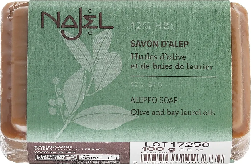 Najel Savon d’Alep Aleppo Soap By Laurel Oils 12% Alepski sapun 12% ulje lovora