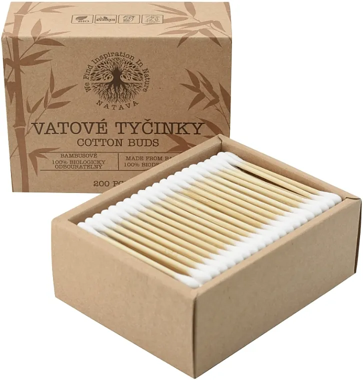 Natava Cotton Buds Bambusovi štapići za uši
