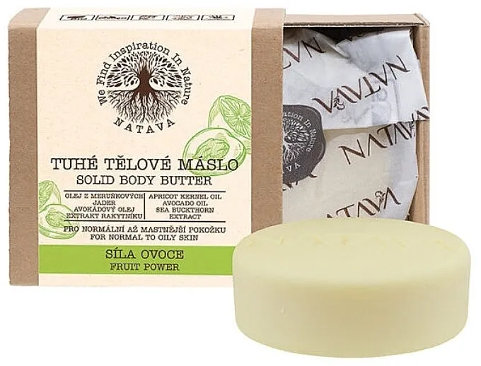 Natava Solid Body Butter Puterni sapun za telo „Snaga voća“