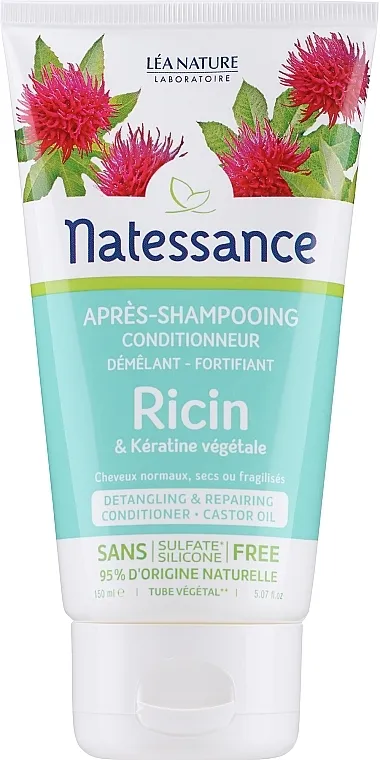 Natessance Detangling &amp; Repairing Conditioner Regenerator za kosu sa ricinusovim uljem i biljnim keratinom