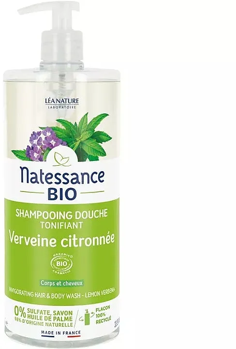 Natessance Lemon Verbena Shampoo &amp; Shower Gel Šampon-gel za tuširanje sa limunskom verbinom
