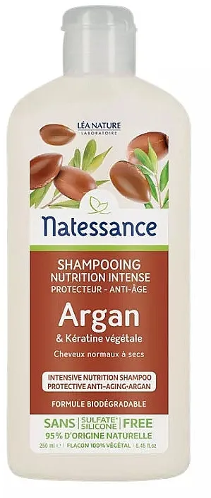 Natessance Nourishing Shampoo Argan &amp; Botanical Keratin Hranljivi šampon sa arganovim uljem i biljnim keratinom