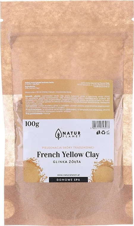 Natur Planet French Yellow Clay Maska za lice