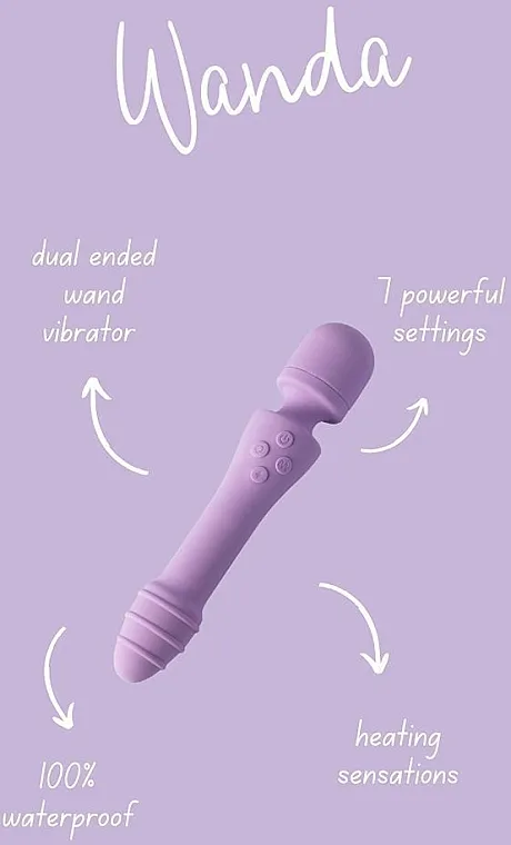 Natural Glow Wanda Vibrator Vibrator, ljubičasti