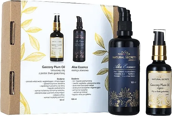 Natural Secrets Aloe And Plum Set (oil/50ml + essence/100ml)