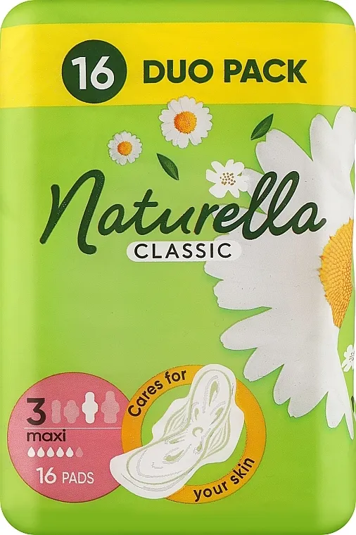 Naturella Classic Basic Maxi Higijenski ulošci s krilcima, 16 kom