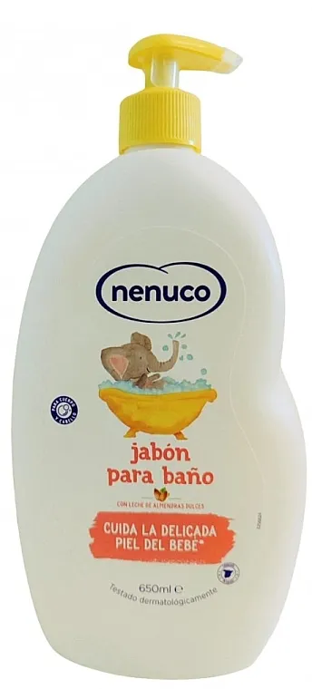 Nenuco Moisturizing Bath Soap With Almond Milk Tečni sapun za kupanje za decu Bademovo mleko
