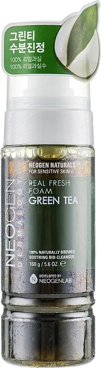 Neogen Dermalogy Real Fresh Foam Green Tea Pena za umivanje lica sa lišćem zelenog čaja