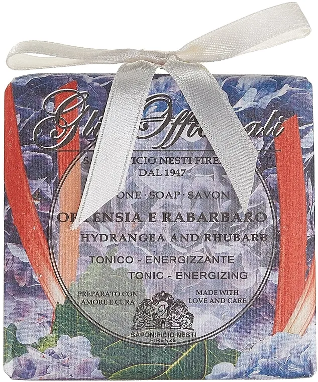 Nesti Dante Gli Officinali Hydrangea &amp; Rhubarb Soap Sapun "Hortenzija i rabarbara"