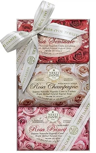 Nesti Dante Le Rose Collection Gift Set (soap/3x150g)