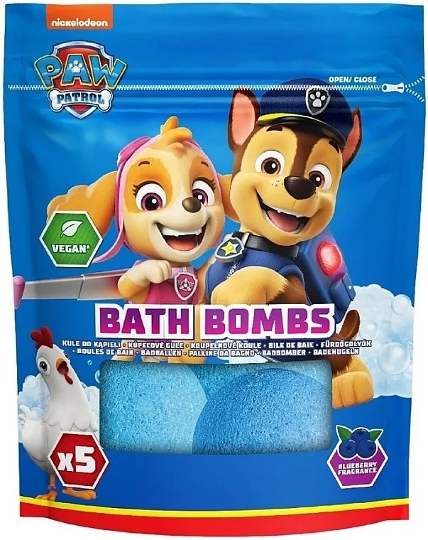 Nickelodeon Paw Patrol Bath Bombs Kugle za kupanje sa mirisom borovnice