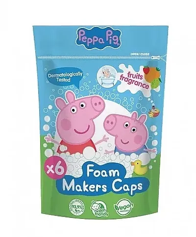 Nickelodeon Peppa Pig Foam Makers Caps Penušave kugle za kupanje