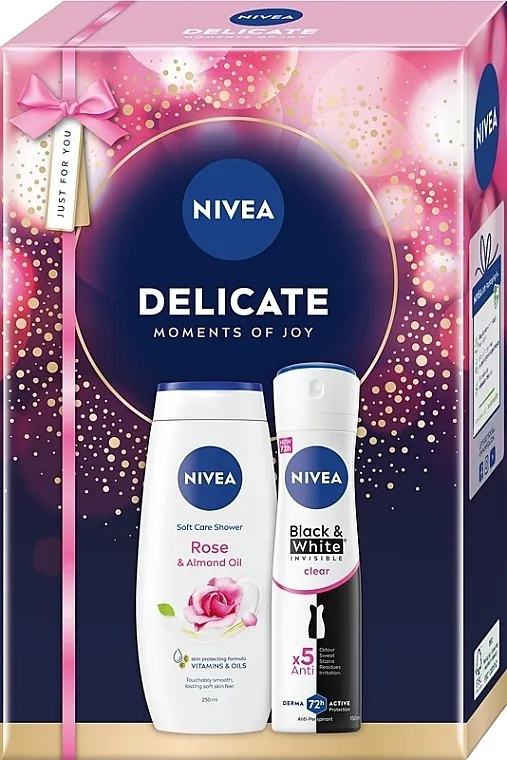 NIVEA Delicate 2025 (sh/gel/250ml + deo/spray/150ml) Set