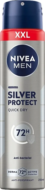 NIVEA Deodorant Silver Protect For Men Dezodorans u spreju protiv znojenja "Silver protection" za muškarce