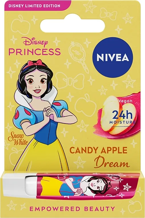 Nivea Disney Princess Snow White Candy Apple Dream Negujući balzam za usne Jabuka Snežana Disney Edition
