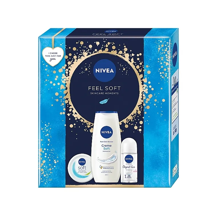 NIVEA Feel Soft (sh/gel/250ml + cr/100ml + deo/50ml) Set
