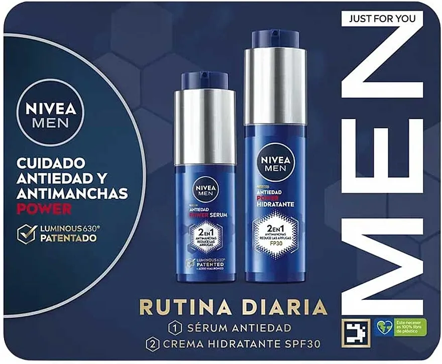 NIVEA Rutina Diaria Men Estuche (serum/30ml + d/cr/50ml) Komplet