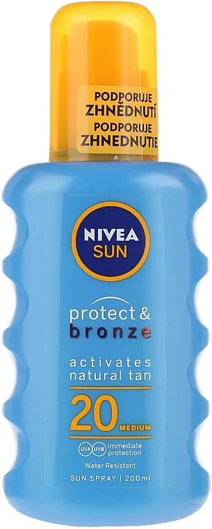 NIVEA Sun Care Protect &amp; Bronze Sun Spray SPF 20 Sprej za zaštitu od sunca