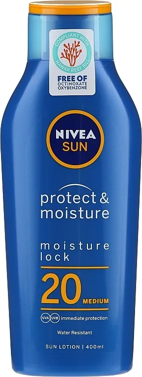 NIVEA Sun Protect &amp; Moisture Sun Lotion SPF20 Hidratantni losion za telo za zaštitu od sunca ​