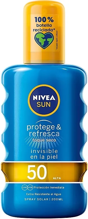 Nivea Sun Protective &amp; Refreshes Solar Spray SPF50 Vodootporni sprej za zaštitu od sunca