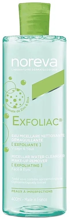Noreva Exfoliac Micellar Water Cleanser Make-Up Remover Micelarna voda za čišćenje