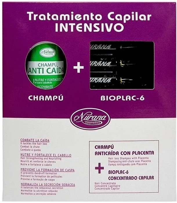 Nurana Intensive Hair Treatment (shm/250ml + h/ampoules/6x10ml) Set