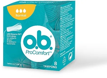 o.b. ProComfort Normal Tampons Tamponi, 8 kom, 3 kapi