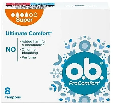 O.b. ProComfort Super Tampons Tamponi, 8 kom