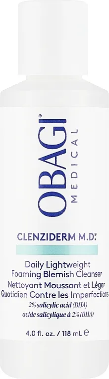 Obagi Medical CLENZIderm M.D. Daily Care Foaming Cleanser Salicylic Acid 2% Sredstvo za čišćenje lica