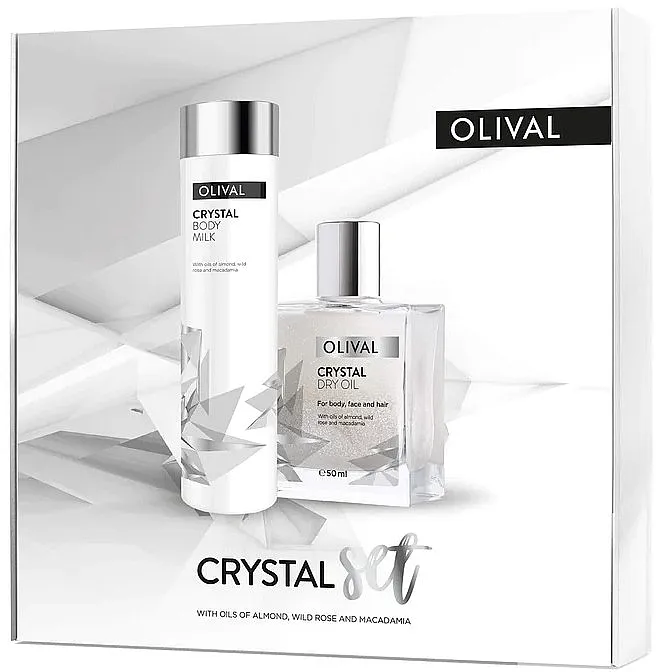 Olival Crystal (b/milk/200ml + b/oil/50ml) Set
