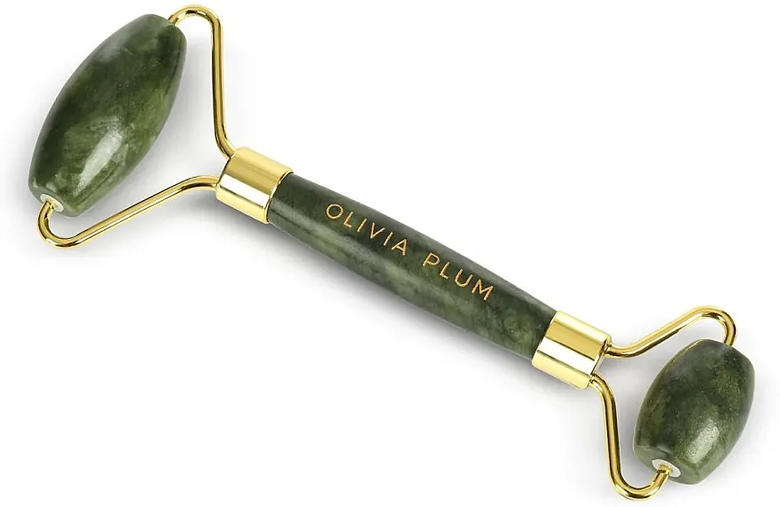 Olivia Plum Roller Roler za lice, zeleni žad