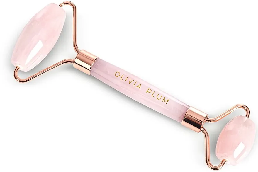 Olivia Plum Roller Valjak za lice, ružičasti kvarc