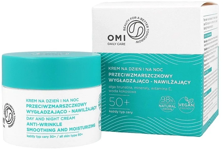 Omi Daily Care Anti-Wrinkle Smoothing And Moisturizing Day And Night Cream Krema protiv bora "Dan/noć" 50+